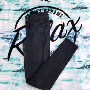 💖 Dark wash High waisted pants